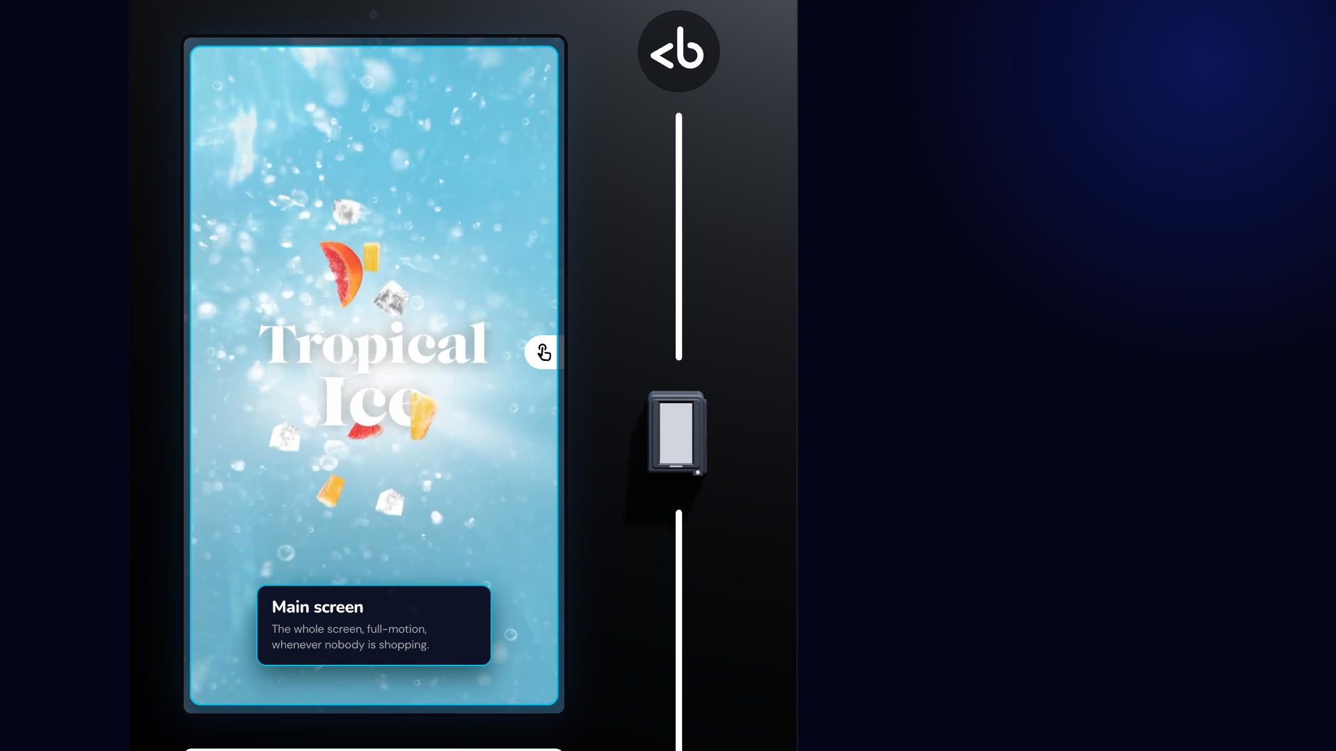 Full-screen DOOH on the idle machine